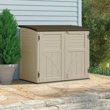 Horizontal Plastic Storage Garden Shed