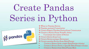 create pandas series in python spark