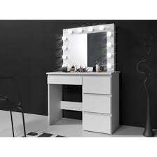 led mirror with dressing table bulb