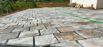 Gray Natural Stones Flamed Paving
