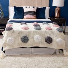 Bernat Loopy Dots Crochet Blanket Pattern Yarnspirations