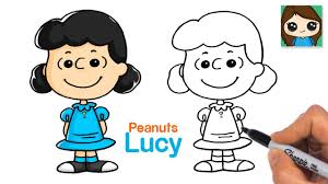 to draw lucy van pelt easy peanuts