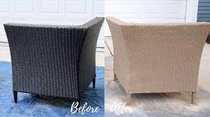 how to spray paint outdoor resin wicker