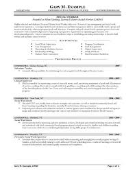 Social Work Resume Samples Social Work Resume Examples With Great