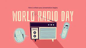 world radio day google slides theme and