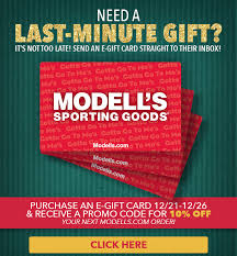 Credit card insider receives compensation from some credit card issuers as advertisers. Modell S Sporting Goods Need A Gift Fast Send An E Gift Card Receive 10 Off Your Next Purchase Milled