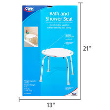 carex bath and shower chair with height