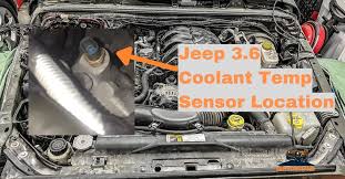 jeep 3 6 coolant temp sensor location