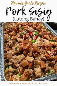 pork sisig recipe lutong bahay style