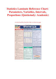 Download In Pdf Statistics Laminate Reference Chart