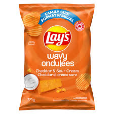 lays potato chips wavy cheddar