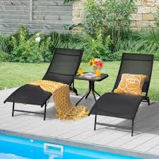 Patio Chaise Lounge Set Outdoor Chairs