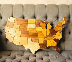 Wooden Map Of Any Country City State