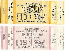 April 19th 1983 Grateful Dead Play The Alfond Arena At Um