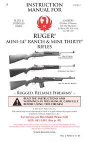 ruger instruction manual for mini 14
