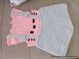 Cute Hello Kitty Baby Dress Free Crochet Pattern