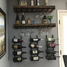 Murrin Solid Wood Wall Mounted Wine