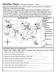 Weather Map Worksheets Teaching Resources Teachers Pay