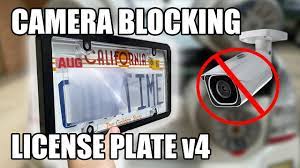 hide your license plate from cameras