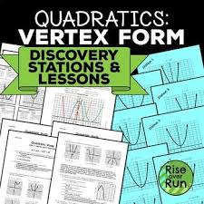 Quadratic Functions Vertex Form Inquiry