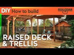 How To Build Raised Deck Trellis