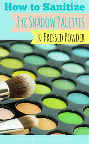 how to sanitize eyeshadow palettes and