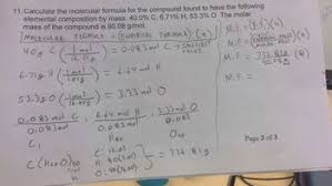calculate the molecular formula