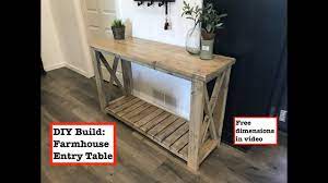 farmhouse entry table how to build and