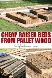 Raised Beds Ly From Pallet Wood