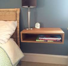 Solid White Oak Floating Nightstand