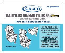 user manual graco nautilus 65 english