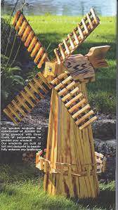 Large Wooden Garden Windmill Uk