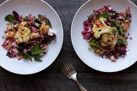 Roasted Beet And Cauliflower Salad gambar png