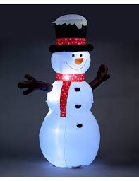 Giant Inflatable Light Up Snowman 245cm