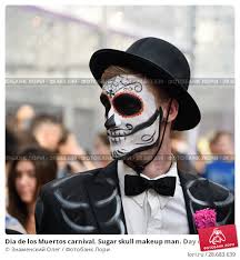 carnival sugar skull makeup man