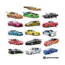 The Fast And The Furious Cars 15 impressions de voitures - Etsy Canada