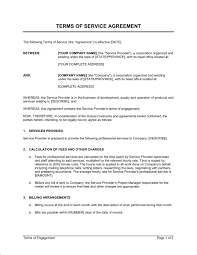 Terms of Service Agreement - Template &amp; Sample Form | Biztree.com via Relatably.com
