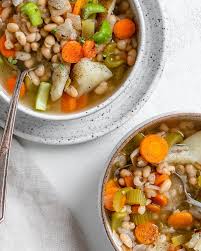 vegetarian instant pot navy bean soup