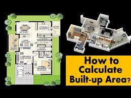 how to calculate total built up area