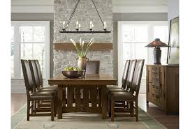 Stickley style dining room table and 4 chairs kit quarter. Stickley Oak Mission Classics Rectangular Dining Table With Leaves Williams Kay Dining Tables