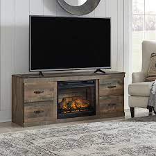 Trinell Large Tv Stand W Fireplace