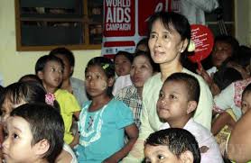 Myanmar leader aung san suu kyi and other top government figures have been detained by the military, a spokesman for the governing national league for democracy told cnn on monday. Burma Pro Democracy Leader Aung San Suu Kyi Was Among Children On The World Aids Day The Irrawaddy