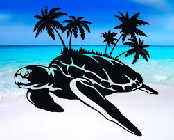 Sea Turtle Wall Art Turtle And Palm