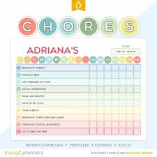 Kids Chore Chart Printable Kids Chore Chart Printable Kids
