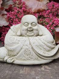 Garden Lucky Laughing Buddha Frost