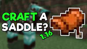 First off, it's worth explaining that you can not make a saddle using the games traditional crafting table or furnace. How To Make A Saddle In Minecraft 1 16 3 Data Pack Tutorial Youtube