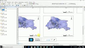 map with multiple data frames in arcgis