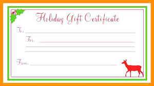 Gift Certificate Print Out Simple Gift Certificate Template Word