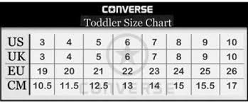 Converse Chuck Taylor All Star Size Chart