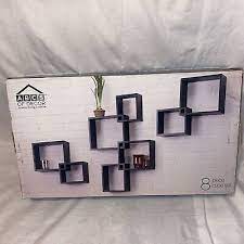 Pc Interlocking Cube Wall Shelf Set